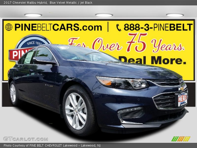 Blue Velvet Metallic / Jet Black 2017 Chevrolet Malibu Hybrid