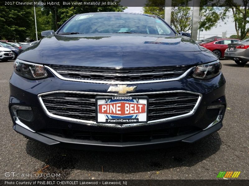 Blue Velvet Metallic / Jet Black 2017 Chevrolet Malibu Hybrid