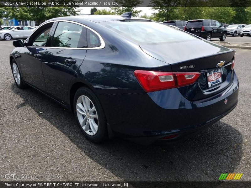 Blue Velvet Metallic / Jet Black 2017 Chevrolet Malibu Hybrid