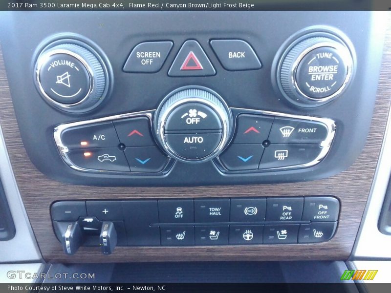Controls of 2017 3500 Laramie Mega Cab 4x4