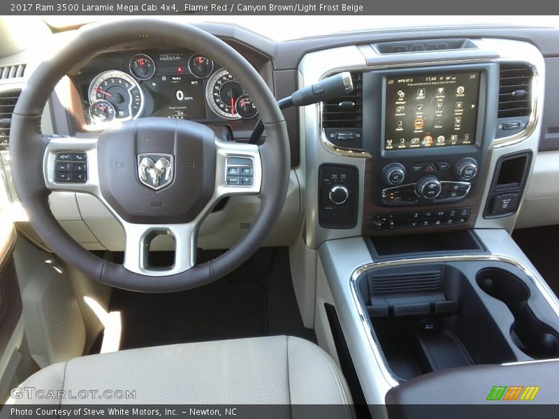 Dashboard of 2017 3500 Laramie Mega Cab 4x4