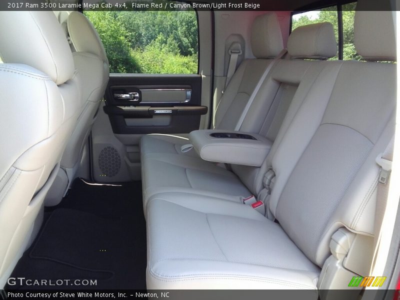 Flame Red / Canyon Brown/Light Frost Beige 2017 Ram 3500 Laramie Mega Cab 4x4