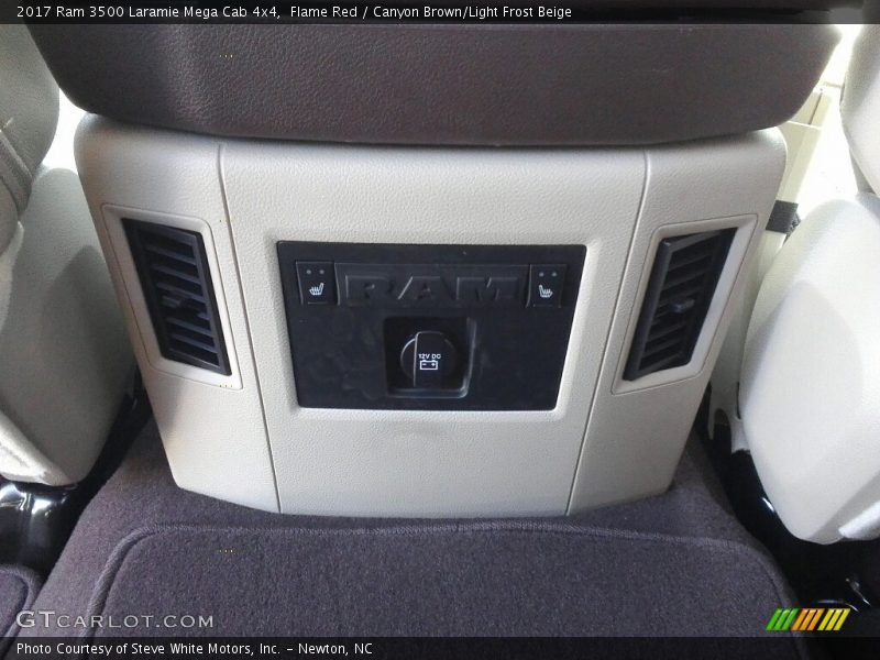 Flame Red / Canyon Brown/Light Frost Beige 2017 Ram 3500 Laramie Mega Cab 4x4