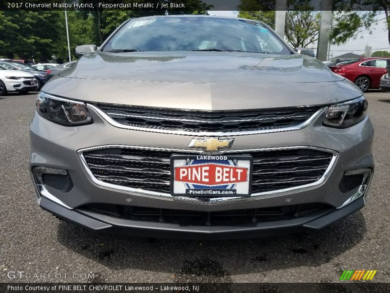 Pepperdust Metallic / Jet Black 2017 Chevrolet Malibu Hybrid