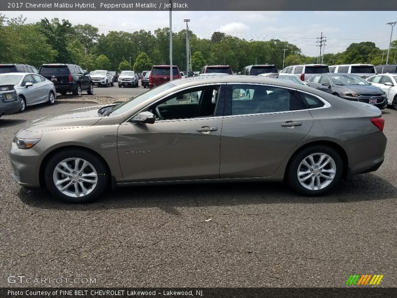 Pepperdust Metallic / Jet Black 2017 Chevrolet Malibu Hybrid