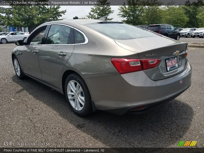Pepperdust Metallic / Jet Black 2017 Chevrolet Malibu Hybrid