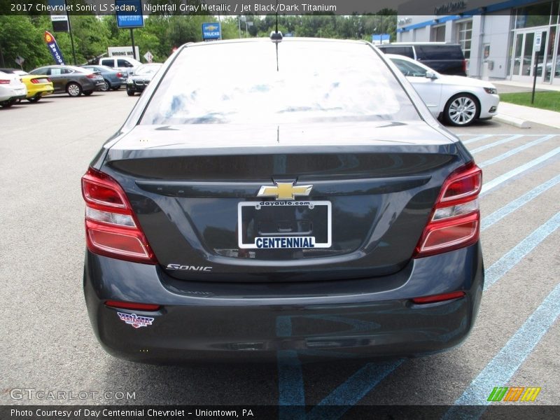 Nightfall Gray Metallic / Jet Black/Dark Titanium 2017 Chevrolet Sonic LS Sedan