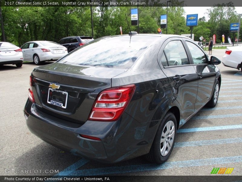 Nightfall Gray Metallic / Jet Black/Dark Titanium 2017 Chevrolet Sonic LS Sedan