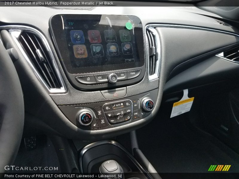 Pepperdust Metallic / Jet Black 2017 Chevrolet Malibu Hybrid