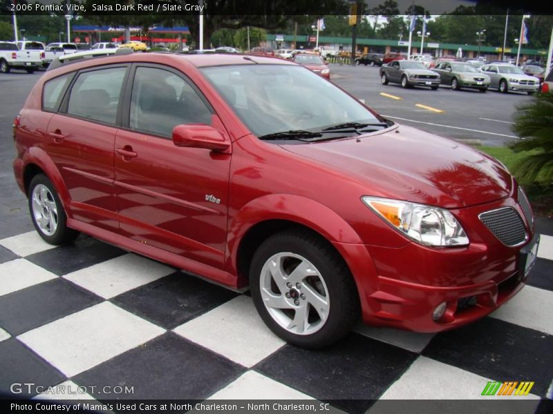 Salsa Dark Red / Slate Gray 2006 Pontiac Vibe
