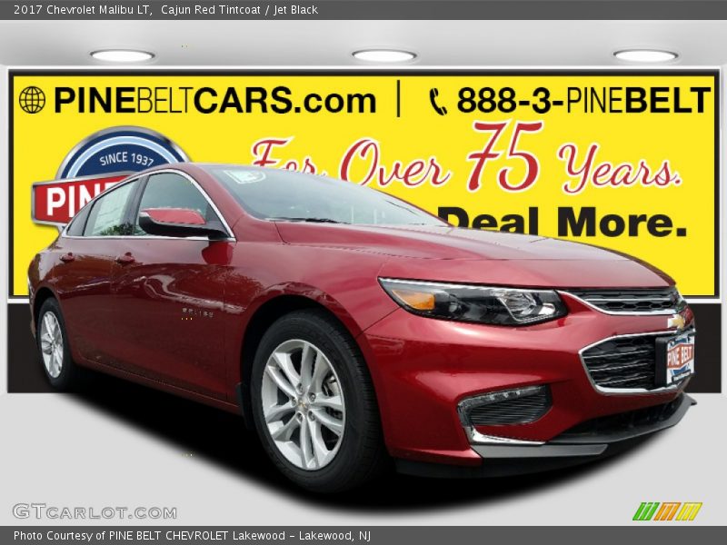 Cajun Red Tintcoat / Jet Black 2017 Chevrolet Malibu LT