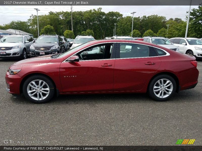 Cajun Red Tintcoat / Jet Black 2017 Chevrolet Malibu LT