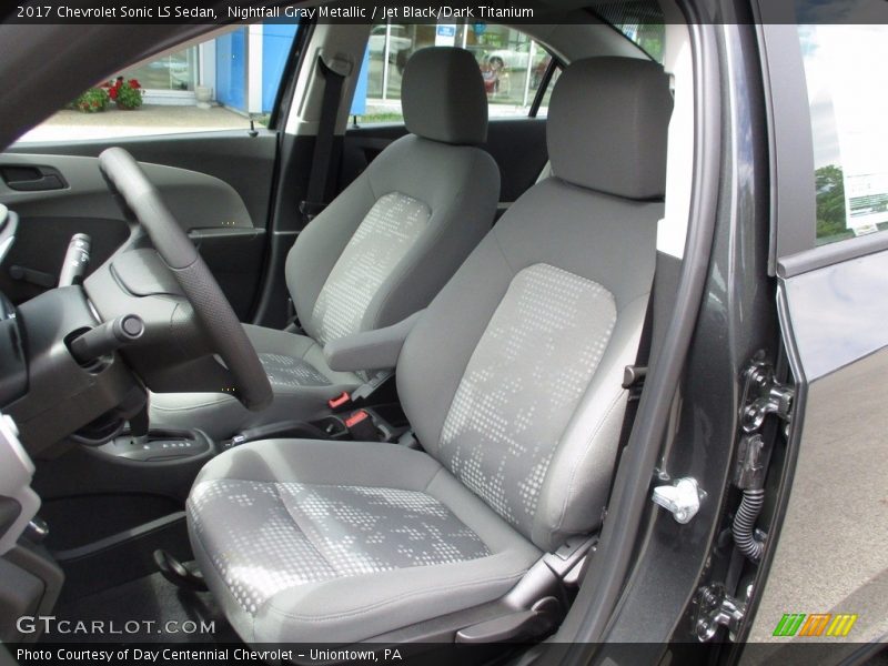 Nightfall Gray Metallic / Jet Black/Dark Titanium 2017 Chevrolet Sonic LS Sedan