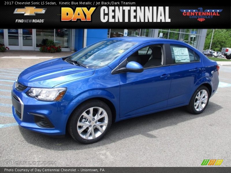 Kinetic Blue Metallic / Jet Black/Dark Titanium 2017 Chevrolet Sonic LS Sedan
