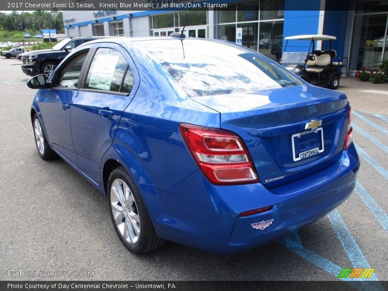 Kinetic Blue Metallic / Jet Black/Dark Titanium 2017 Chevrolet Sonic LS Sedan