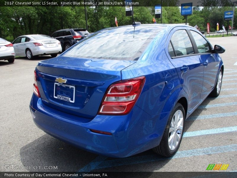 Kinetic Blue Metallic / Jet Black/Dark Titanium 2017 Chevrolet Sonic LS Sedan