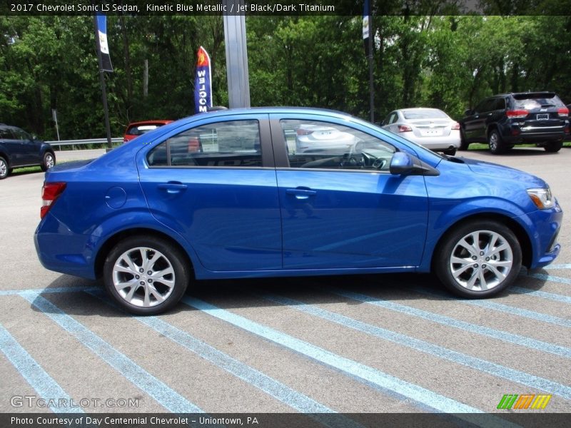 Kinetic Blue Metallic / Jet Black/Dark Titanium 2017 Chevrolet Sonic LS Sedan