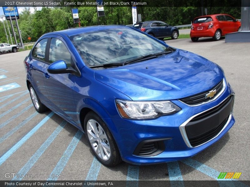 Kinetic Blue Metallic / Jet Black/Dark Titanium 2017 Chevrolet Sonic LS Sedan