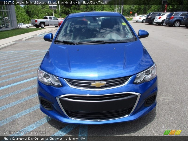 Kinetic Blue Metallic / Jet Black/Dark Titanium 2017 Chevrolet Sonic LS Sedan