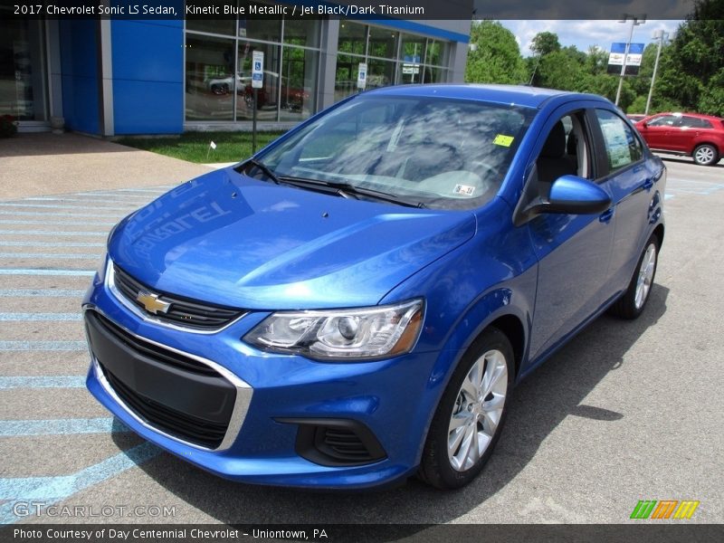 Kinetic Blue Metallic / Jet Black/Dark Titanium 2017 Chevrolet Sonic LS Sedan
