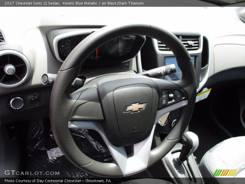 Kinetic Blue Metallic / Jet Black/Dark Titanium 2017 Chevrolet Sonic LS Sedan