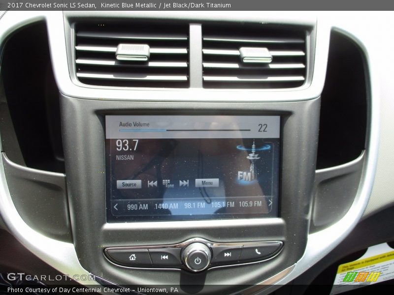 Kinetic Blue Metallic / Jet Black/Dark Titanium 2017 Chevrolet Sonic LS Sedan