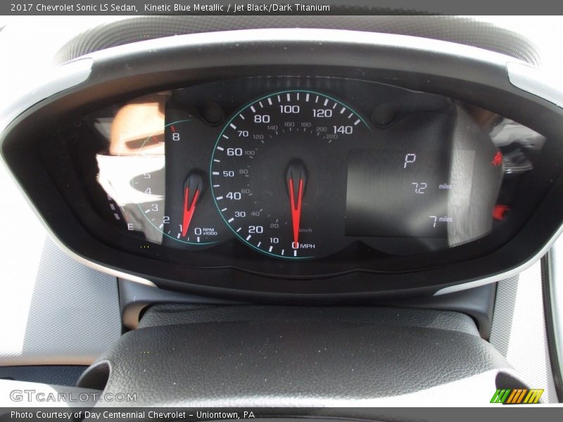 Kinetic Blue Metallic / Jet Black/Dark Titanium 2017 Chevrolet Sonic LS Sedan