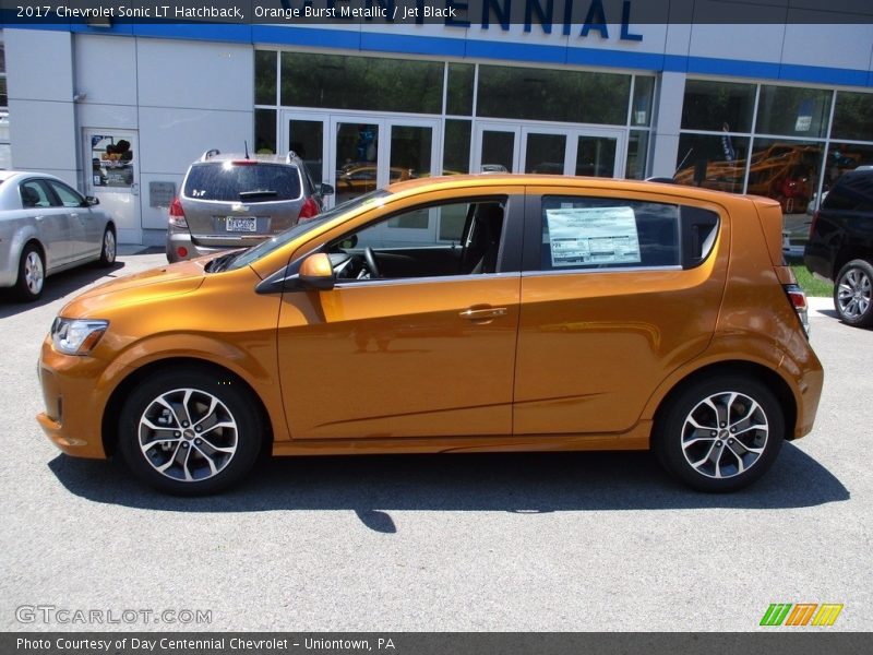 Orange Burst Metallic / Jet Black 2017 Chevrolet Sonic LT Hatchback