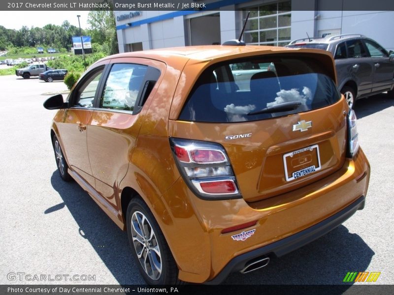 Orange Burst Metallic / Jet Black 2017 Chevrolet Sonic LT Hatchback