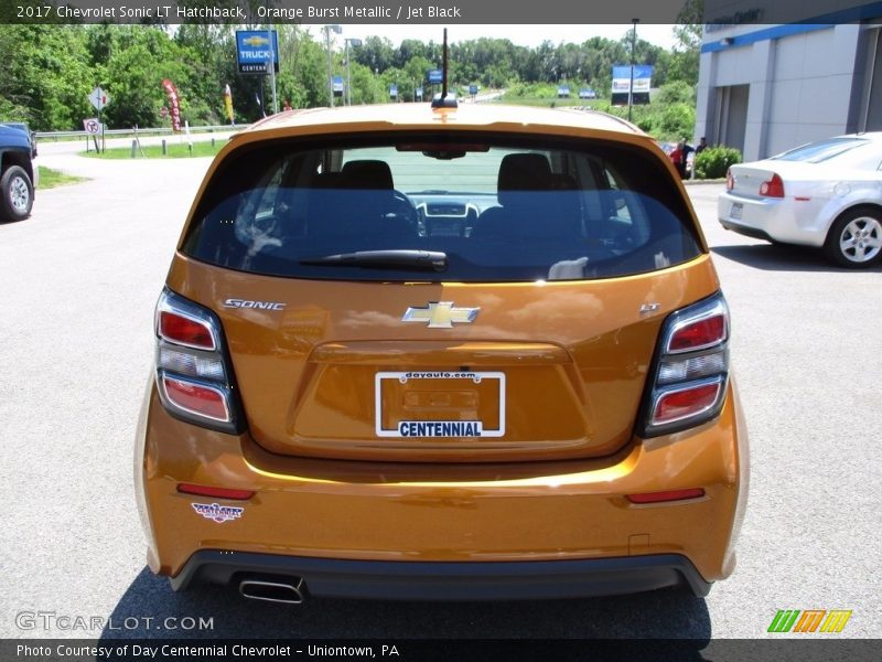 Orange Burst Metallic / Jet Black 2017 Chevrolet Sonic LT Hatchback