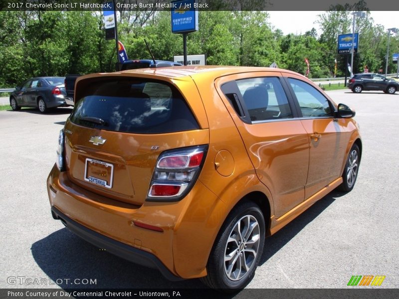 Orange Burst Metallic / Jet Black 2017 Chevrolet Sonic LT Hatchback