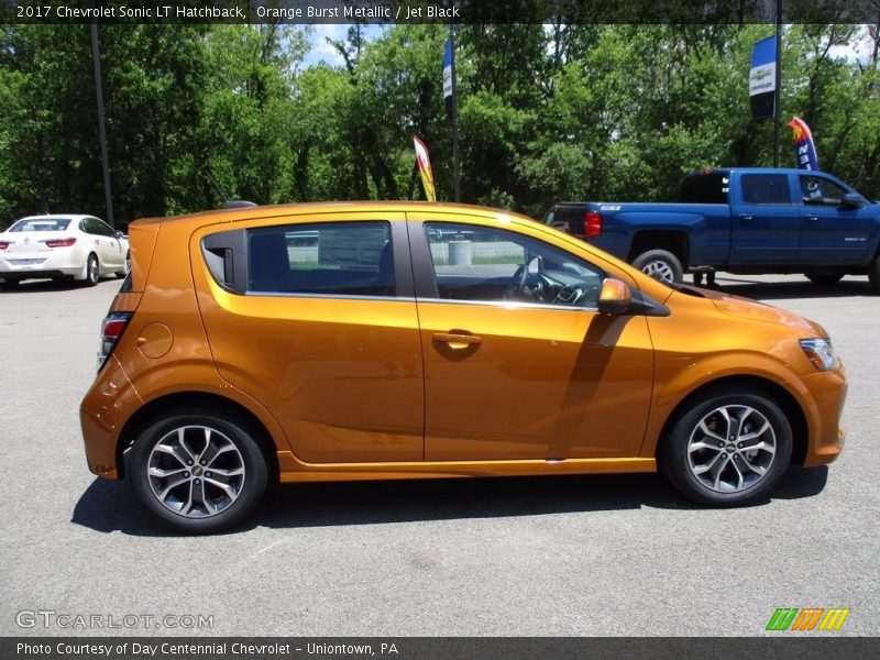 Orange Burst Metallic / Jet Black 2017 Chevrolet Sonic LT Hatchback