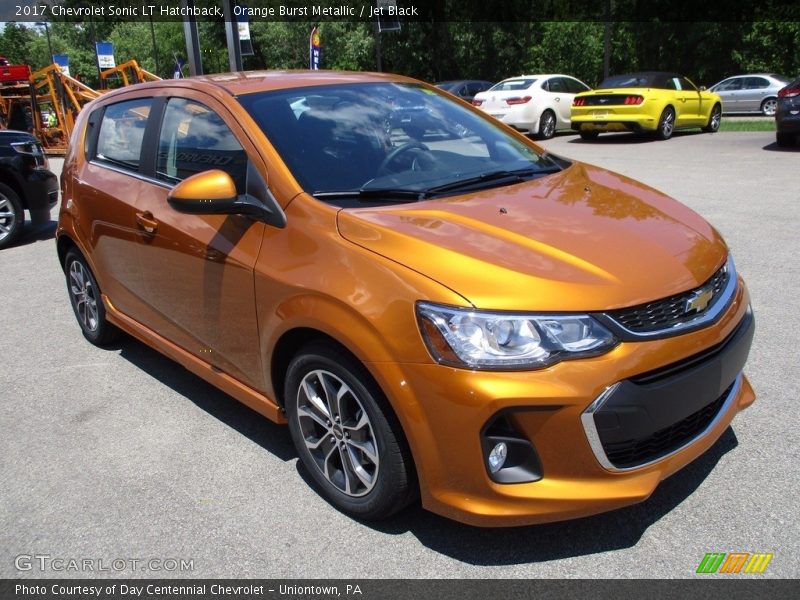 Orange Burst Metallic / Jet Black 2017 Chevrolet Sonic LT Hatchback