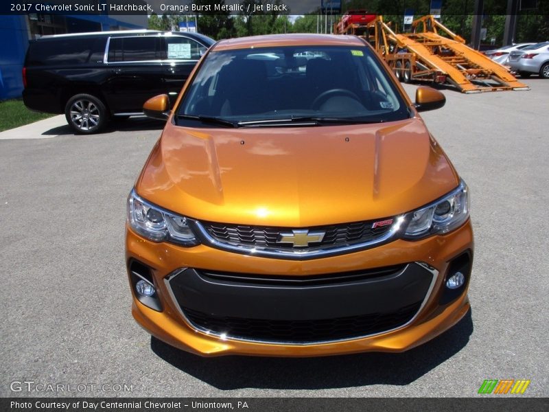 Orange Burst Metallic / Jet Black 2017 Chevrolet Sonic LT Hatchback