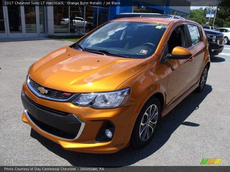 Orange Burst Metallic / Jet Black 2017 Chevrolet Sonic LT Hatchback