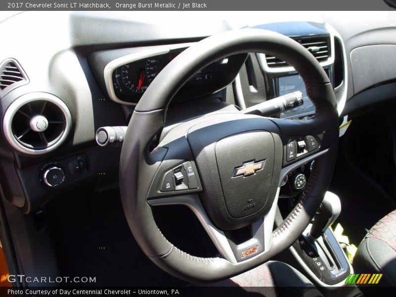 Orange Burst Metallic / Jet Black 2017 Chevrolet Sonic LT Hatchback
