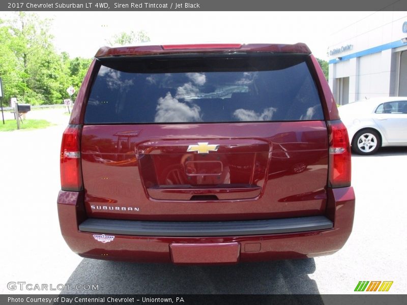 Siren Red Tintcoat / Jet Black 2017 Chevrolet Suburban LT 4WD