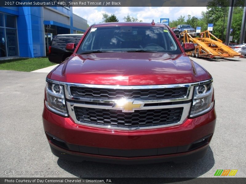 Siren Red Tintcoat / Jet Black 2017 Chevrolet Suburban LT 4WD