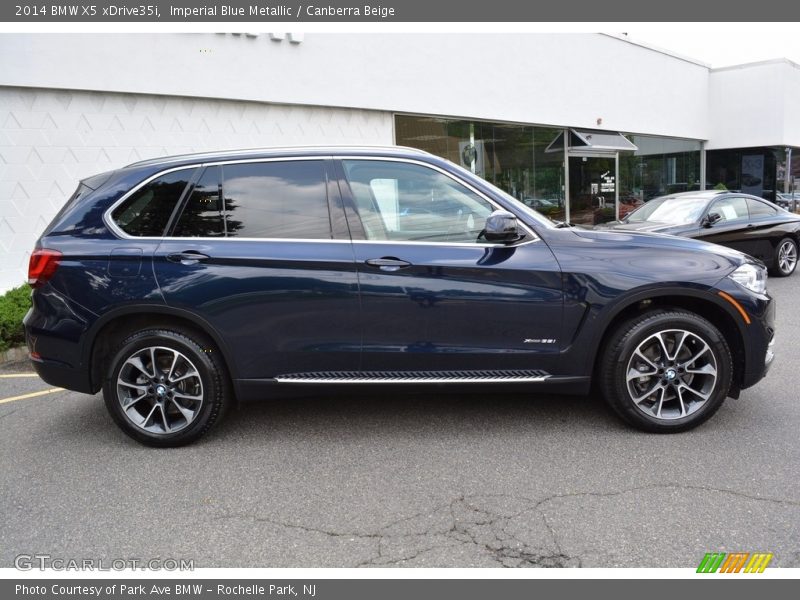 Imperial Blue Metallic / Canberra Beige 2014 BMW X5 xDrive35i