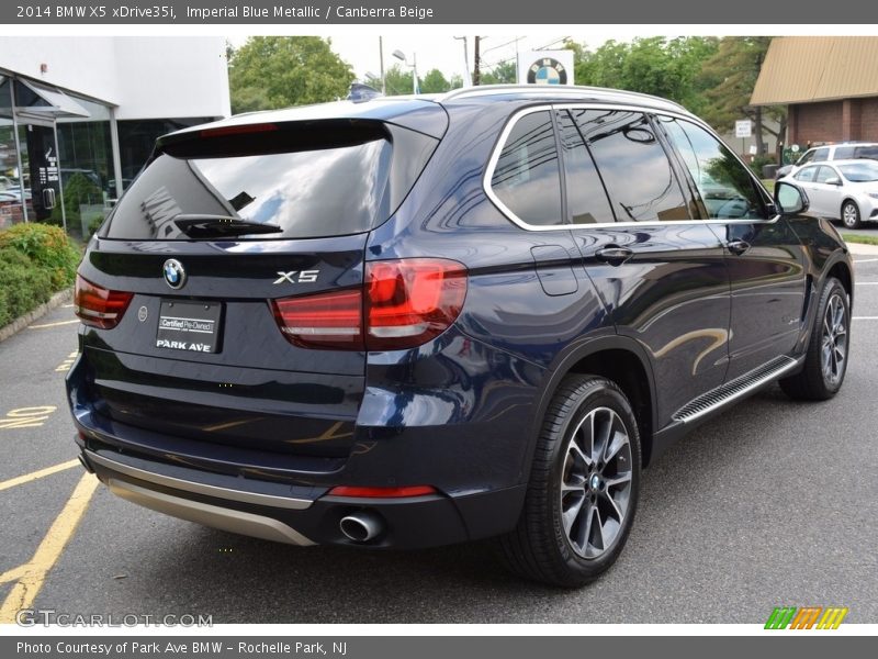 Imperial Blue Metallic / Canberra Beige 2014 BMW X5 xDrive35i