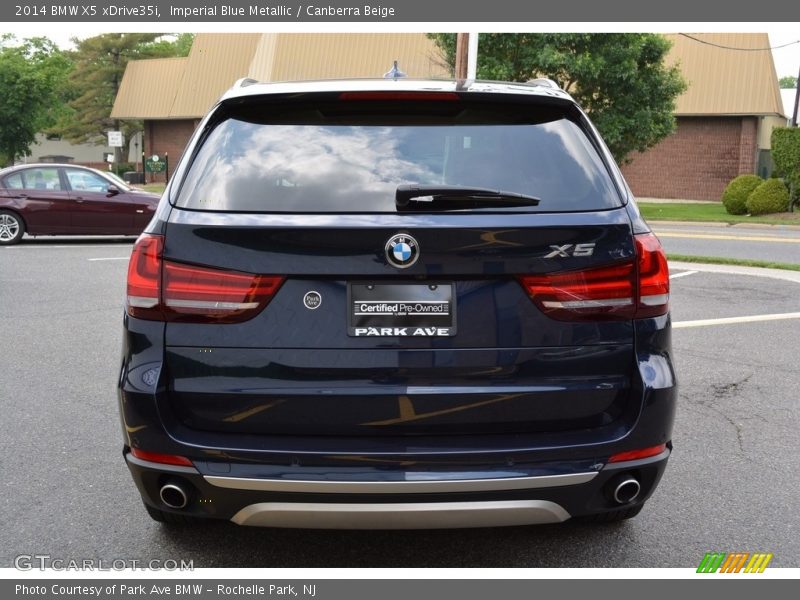 Imperial Blue Metallic / Canberra Beige 2014 BMW X5 xDrive35i