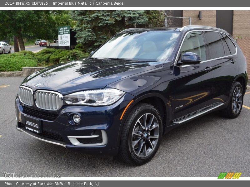 Imperial Blue Metallic / Canberra Beige 2014 BMW X5 xDrive35i