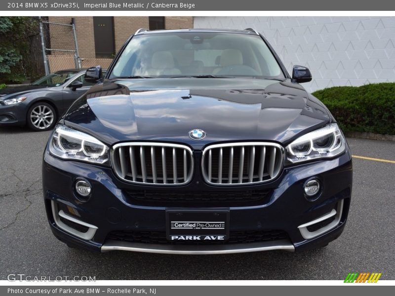 Imperial Blue Metallic / Canberra Beige 2014 BMW X5 xDrive35i