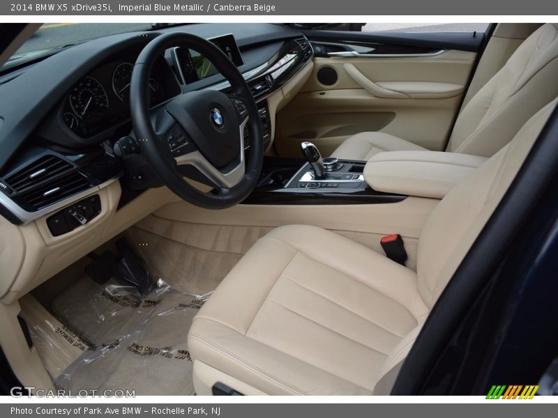 Imperial Blue Metallic / Canberra Beige 2014 BMW X5 xDrive35i