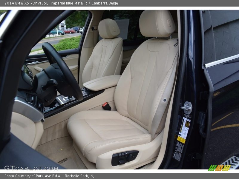Imperial Blue Metallic / Canberra Beige 2014 BMW X5 xDrive35i