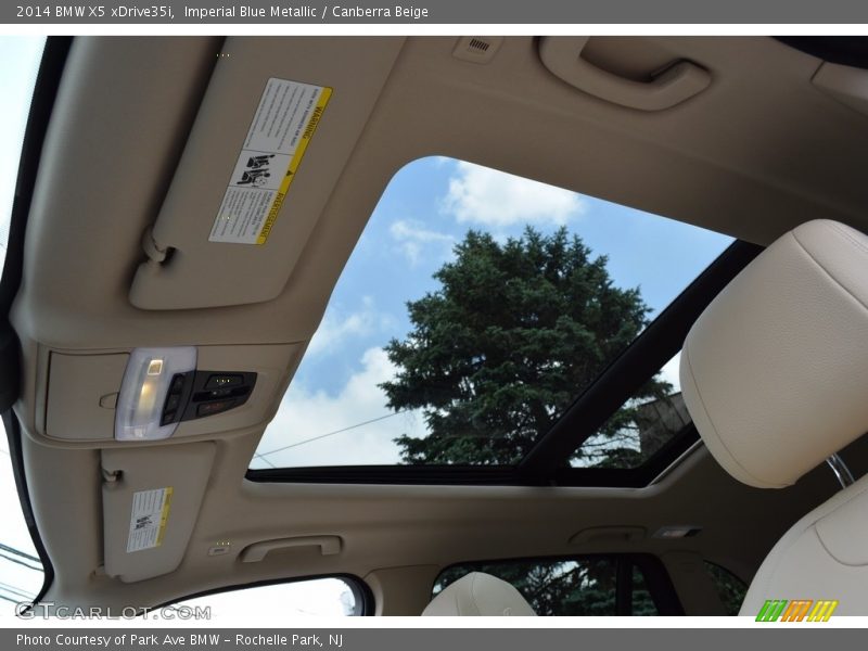 Imperial Blue Metallic / Canberra Beige 2014 BMW X5 xDrive35i
