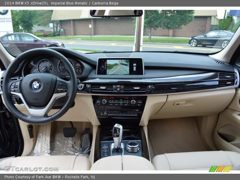 Imperial Blue Metallic / Canberra Beige 2014 BMW X5 xDrive35i