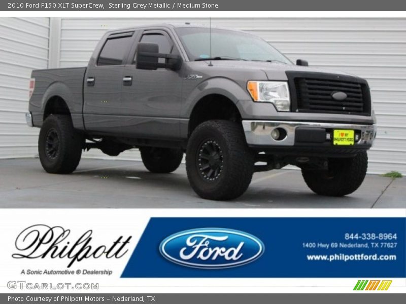 Sterling Grey Metallic / Medium Stone 2010 Ford F150 XLT SuperCrew