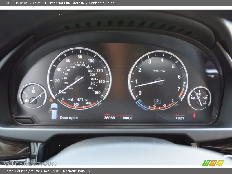 Imperial Blue Metallic / Canberra Beige 2014 BMW X5 xDrive35i