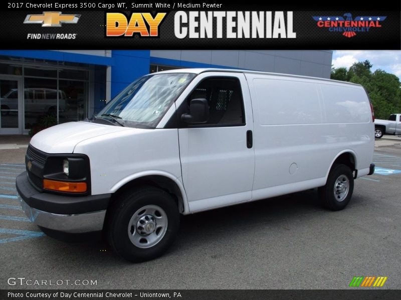 Summit White / Medium Pewter 2017 Chevrolet Express 3500 Cargo WT